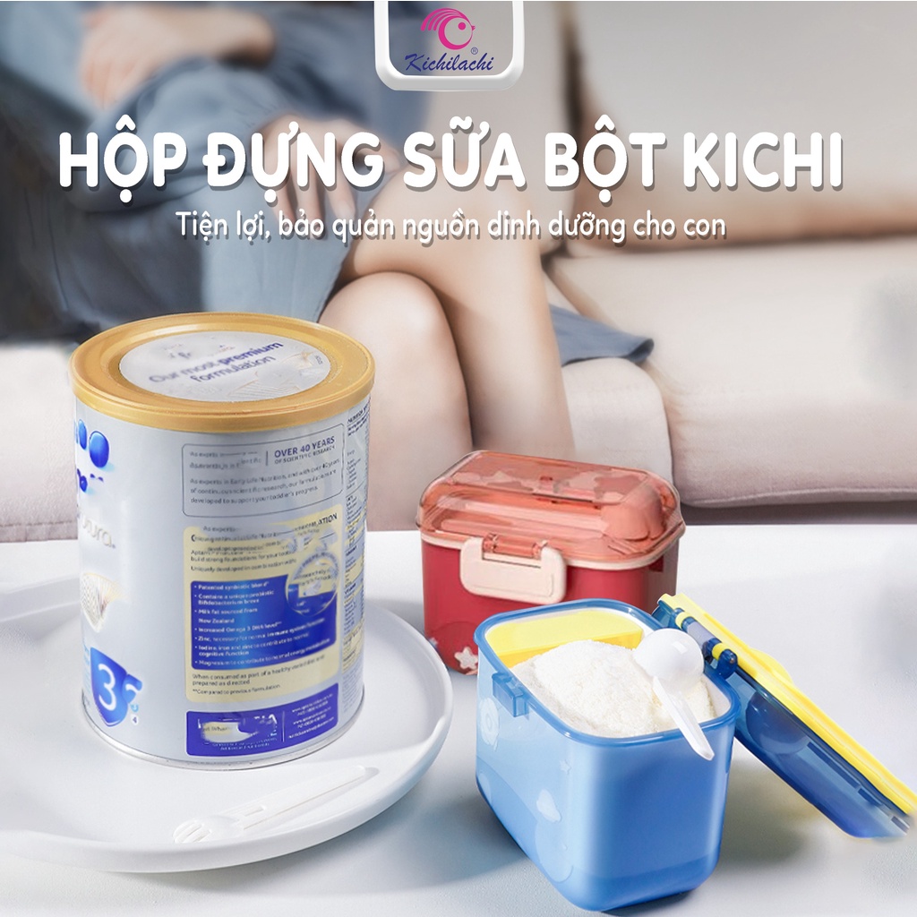 Hộp Đựng Sữa Bột Kichilachi Chống Ẩm Chống Nước Chất Liệu Nhựa Pp Dung Tích 360ml - 480ml