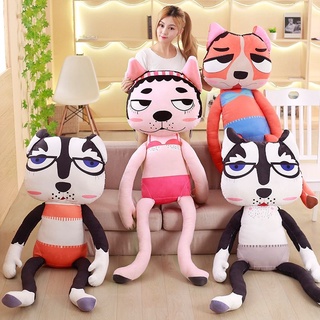 Gấu bông, gối ôm chó mèo chân tay dài đáng yêu size 1m , 1m5