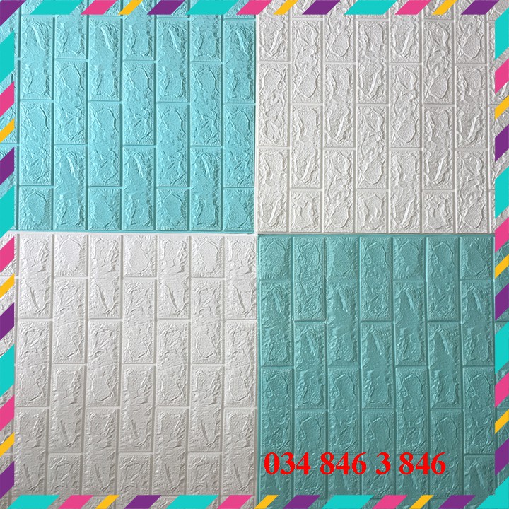 XỐP DÁN TƯỜNG 3D GIẢ GẠCH  ❤️FREESHIP❤️ xốp dán tường cách nhiệt, cách âm, chống ẩm LOẠI  5MM KT 77x70CM | BigBuy360 - bigbuy360.vn