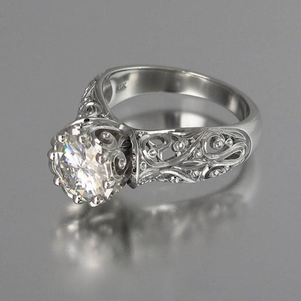 Nhẫn Hợp Kim Hình Số 8 Đính Đá Thời Trang Cho Nữ