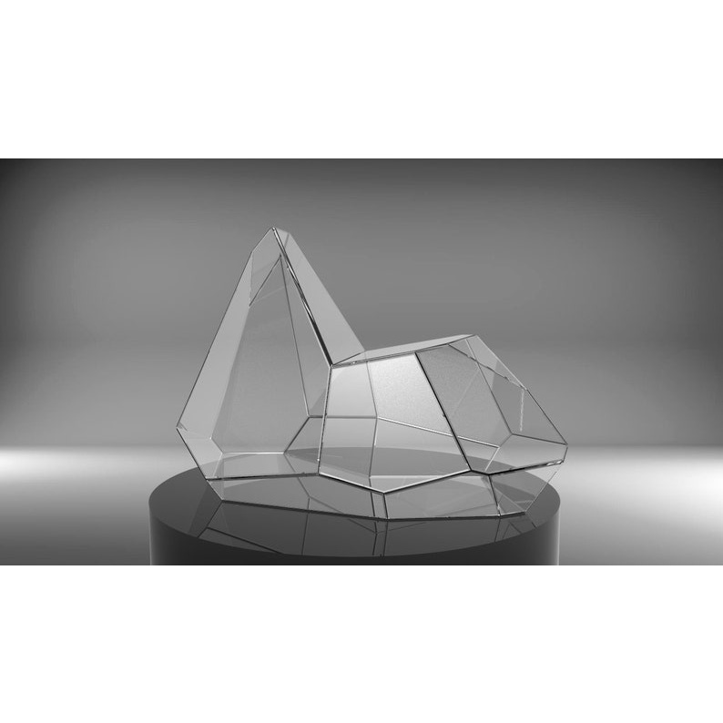 Bình thủy tinh terrarium tiểu cảnh bán cạn đa giác mẫu A4