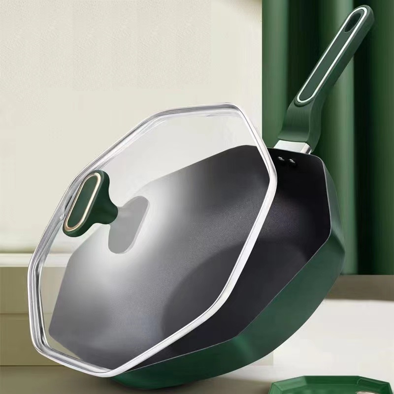 Chảo Chống Dính Tráng Men Cao Cấp Miệng Chảo 32 Cm - Dùng Được Bếp Từ (Hàng Mới 2022)
