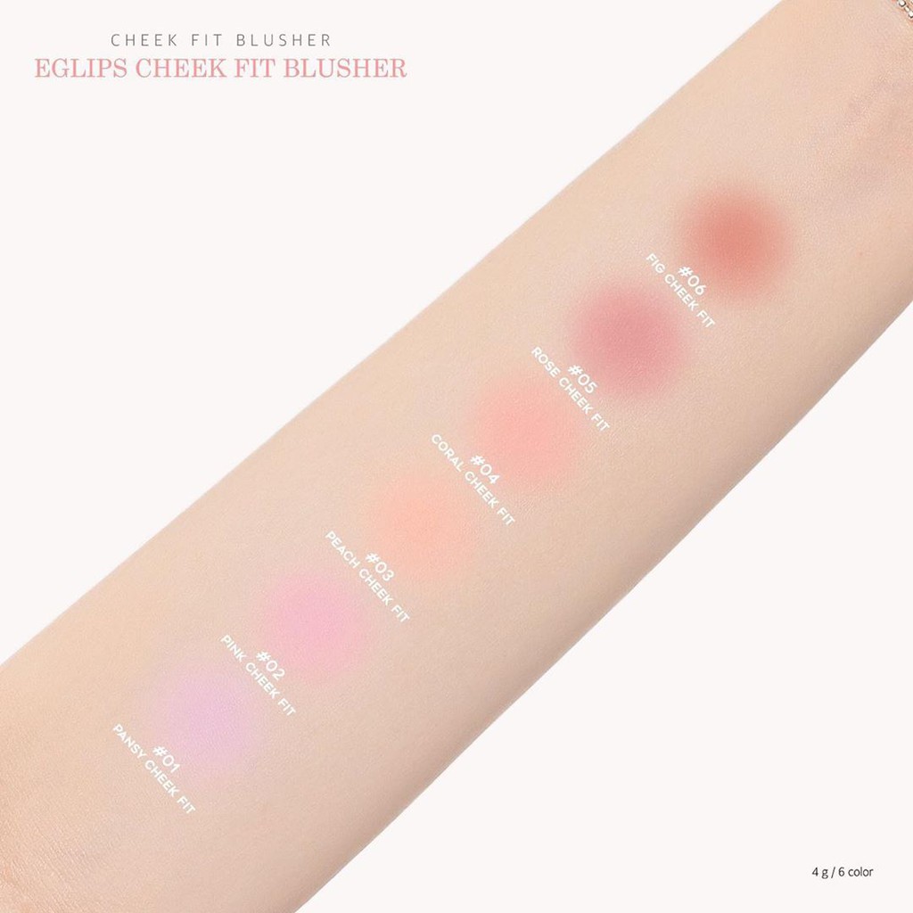Phấn má dạng nén Eglips Cheek Fit Blusher 4g | Thế Giới Skin Care