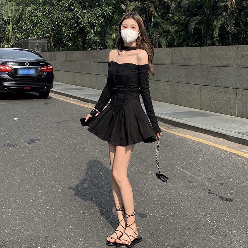 Áo Thun Một Mảnh/Chân Váy Lưng Cao Phong Cách Mới Mùa Hè Gợi Cảm Cho Nữ