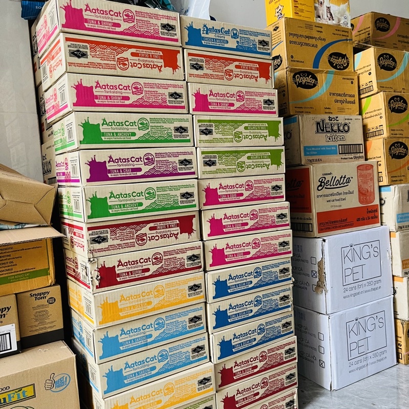Pate AATAS CAT⚡️Cá Ngừ Tươi Singapore⚡️cho Mèo thơm ngon ĐỦ VỊ - Lon 80g