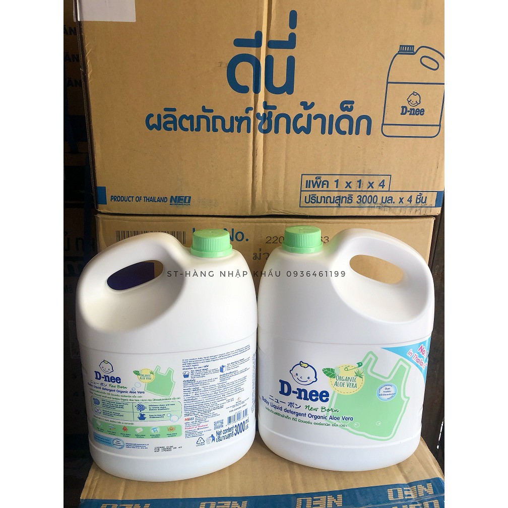 Nước Giặt, xả quần áo em bé người lớn Dnee Thái lan Nhập Khẩu đủ màu 3000ml