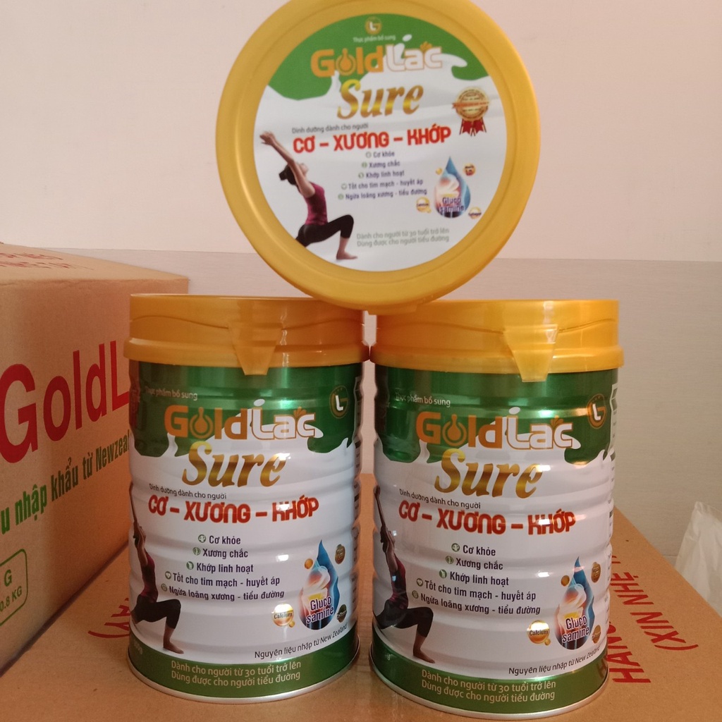 [2 lon] SỮA CƠ XƯƠNG KHỚP GOLDLAC SURE 900G TĂNG CƯỜNG BẢO VỆ SỨC KHOẺ CƠ - XƯƠNG - KHỚP cho người già
