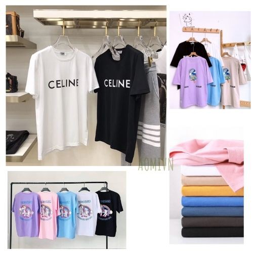 ÁO THUN HOT TREND 2021 UNISEX ĐI BIỂN TROPICAL CELIN VOGUE BEACH PHÔNG NAM NỮ GIA ĐÌNH CẶP ĐÔI CÓ SIZE TRẺ EM AOMIVN