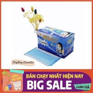 50 cái khẩu trang y tế 4 lớp nam anh người lớn