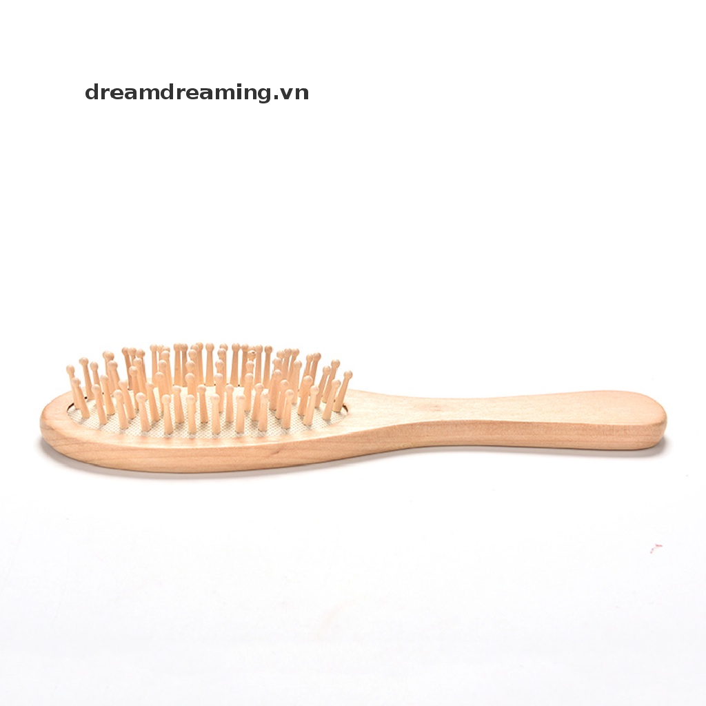 (Hàng Mới Về) Lược Gỗ Mát Xa Da Đầu Giảm Căng Thẳng