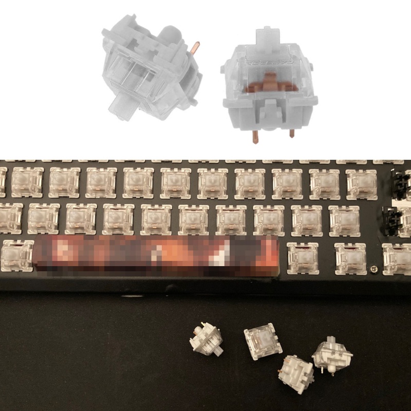 Ior 10 Bàn Phím Cơ Cherry Clone Gateron MX Switch Trong Suốt Cho Ốp
