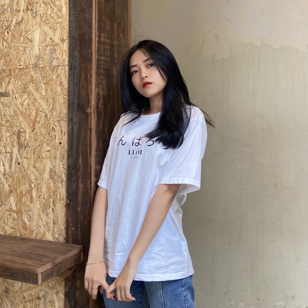 [ FREESHIP ] ÁO THUN UNISEX  &quot; GANBAROU TEE &quot; FORM OVERSIZE 100% COTTON SIÊU DÀY MỊN - LiamStudio