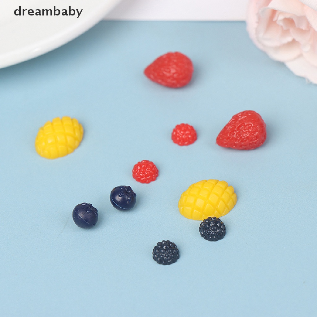 Mô Hình Dâu Tây / Việt Quất / Dâu Tây Tỉ Lệ 1 / 12 Trang Trí Nhà Búp Bê