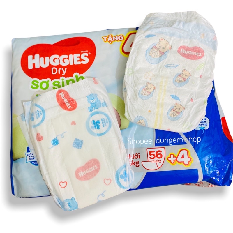 Miếng lót sơ sinh &amp; tã dán sơ sinh Huggies New born NB cho bé