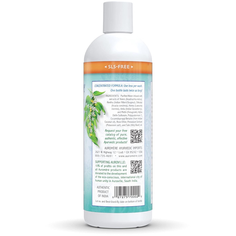 Ayurvedic Shampoo, Neem Plus 5 - Dầu gội Ayurvedic, Neem + 5