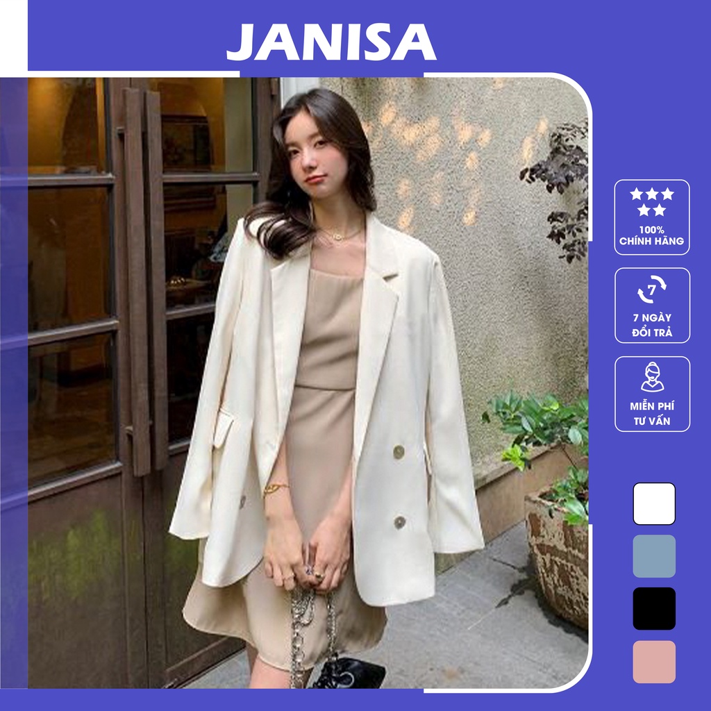 Áo blazer nữ tay dài dáng rộng công sở ulzzang bigsize JANISA AK08