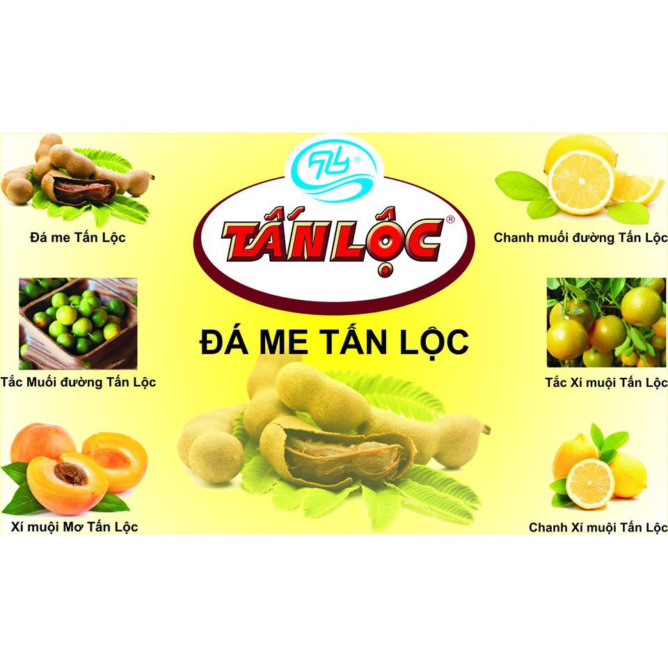 Đá me, xí muội mơ, tắc xí muội, chanh xí muội, chanh muối Tấn Lộc hũ 900g