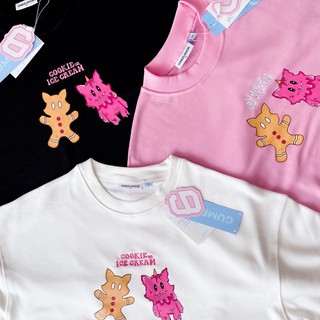 Áo Sweater form rộng CANDY đen - Gumbles Official