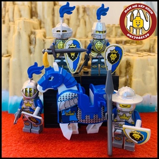 Đồ Chơi Xếp Hình - Lắp Ráp Castle Kingdom - Lính Trung Cổ Sư Tử Xanh - Hàng Hiếm !