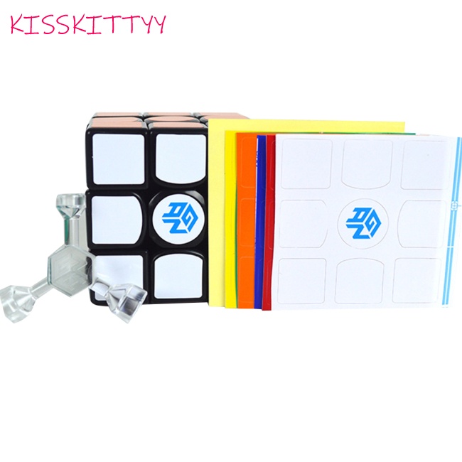 kisskittyy  1pcs Plastic Gan356 Air Standard Edition  3*3*3 Magic  Cube  Set With Debugging Tools infinity cube magic rubik blocks Good rubik blocks