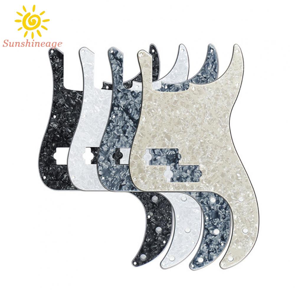 SUNAGE- ~Bass Pickguard Aged White Black Black Pearl Celluloid Dark Brown Tortoise【SUNAGE-HOT Fashion】