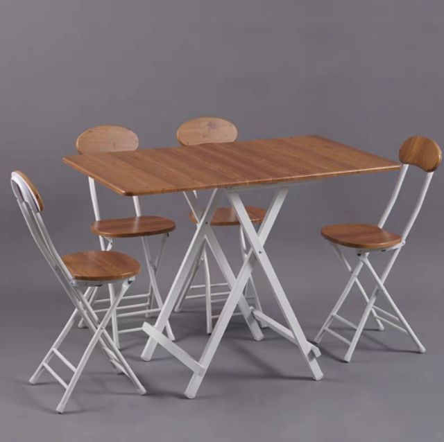 BỘ BÀN GHẾ GẬP 6 Ghế ĐA NĂNG LOẠI LỚN 100×60×75cm | BigBuy360 - bigbuy360.vn