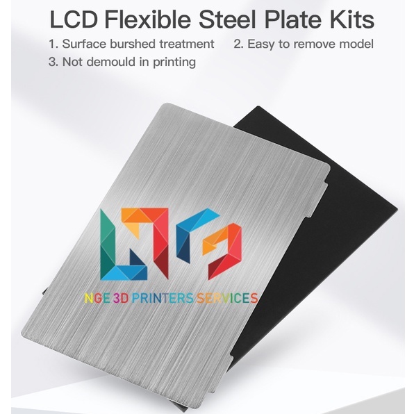 Bộ tấm thép mặt bàn linh hoạt Magnetic Flexible Steel Plate Kits 138*85mm cho máy in 3d LCD Resin LD-002H và Halot One