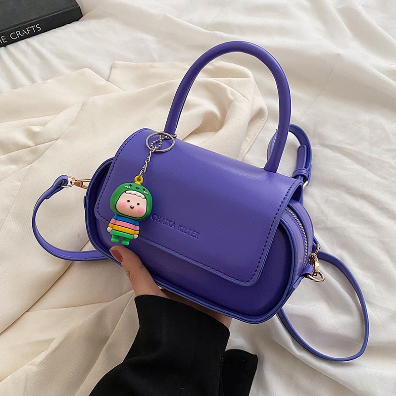 Túi đeo vai Ielgy có móc khóa kiểu hàn quốc dễ thương cho nữ