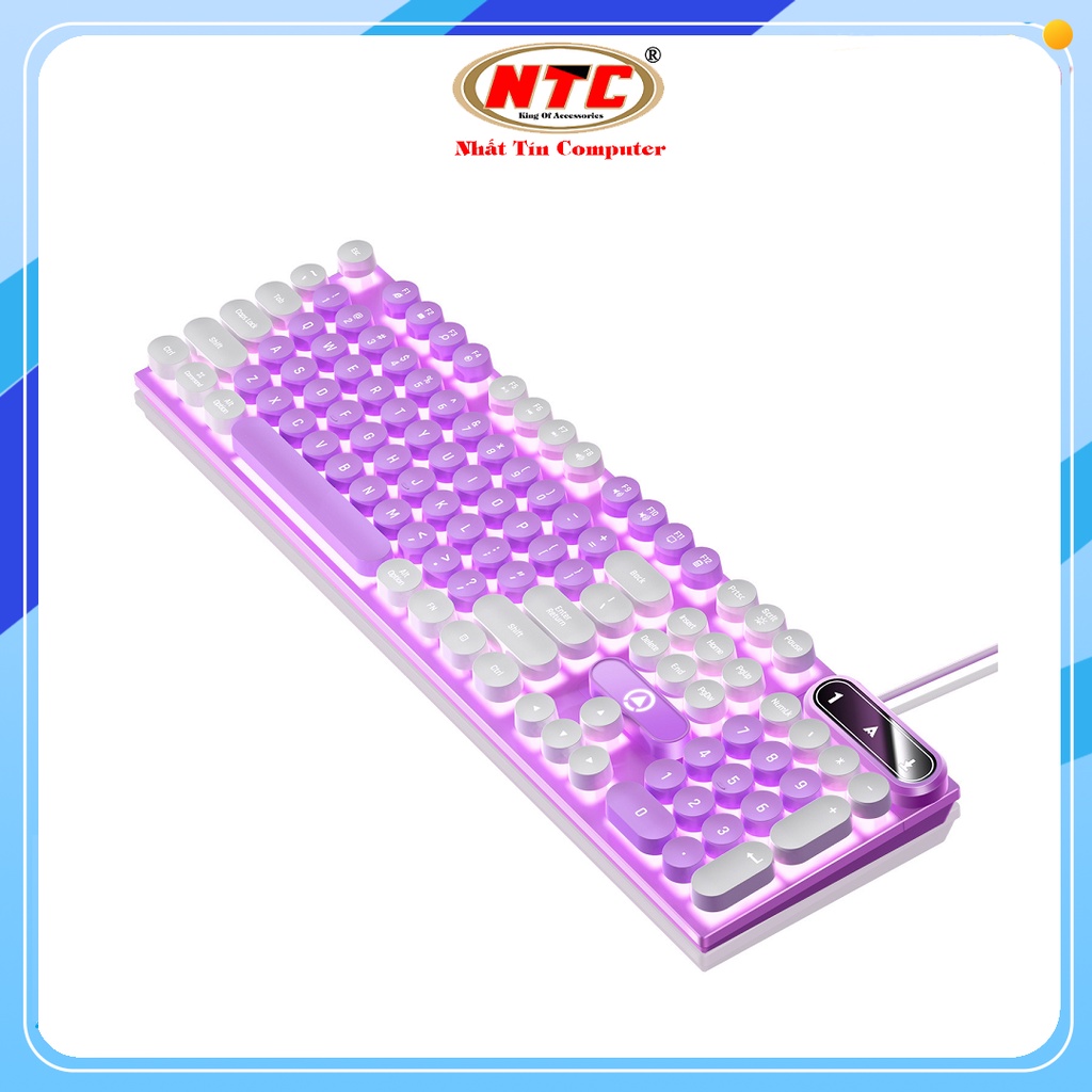 Bàn phím giả cơ gaming YINDIAO K600 Nút tròn, Led đa màu, Keycaps cực đẹp - Nhất Tín Computer