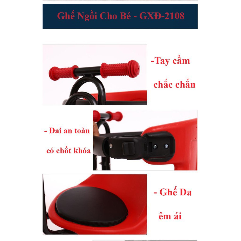 Ghế ngồi xe điện cho bé, HÀNG CAO CẤP Ghế ngồi xe máy cho bé từ 1-4t , xe đạp điện và xe đạp