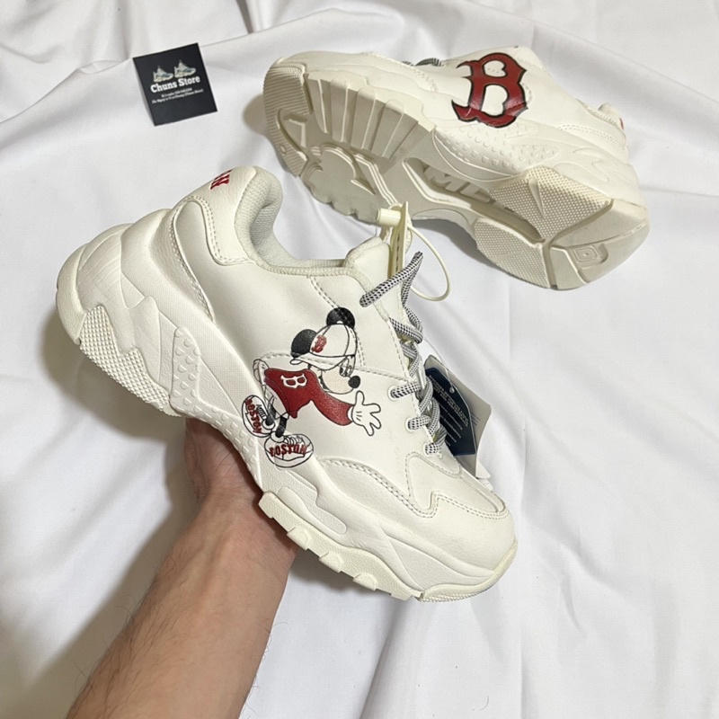 Giày boston mickey NY cao cấp full pk chữ in uv 3D không bong tróc