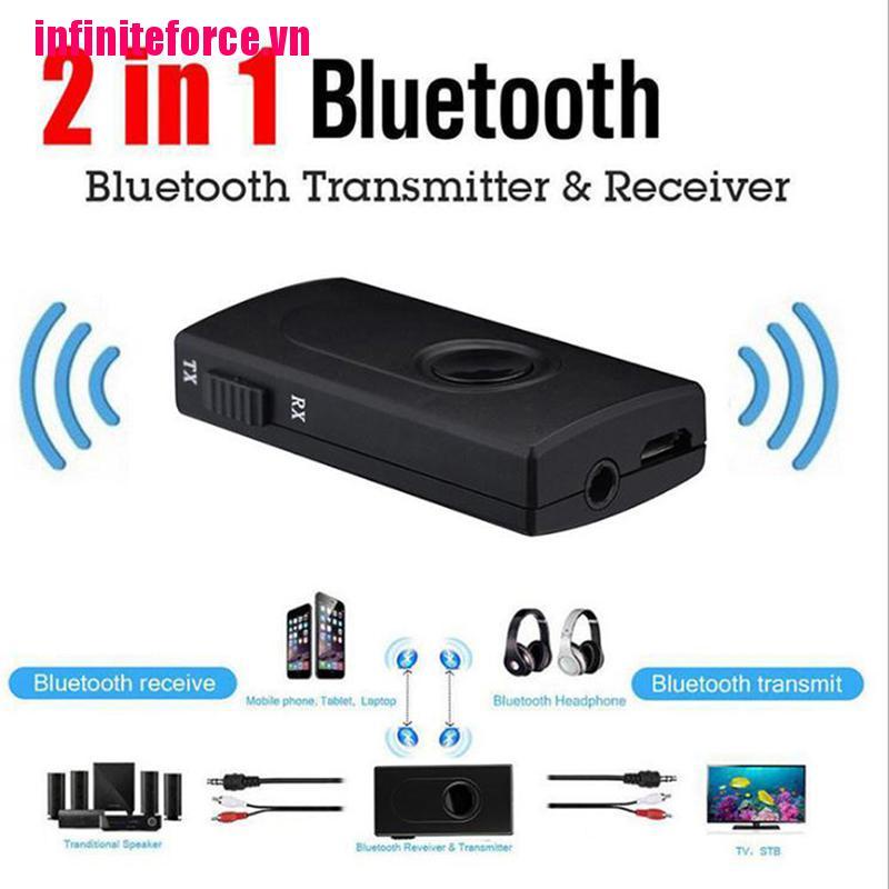 Cáp Aux 2 Trong 1 Kết Nối Bluetooth 5.0, Cổng 3.5mm