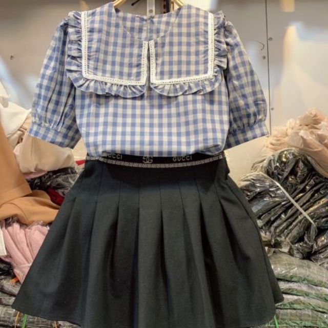 [Mã WA1606 giảm 15% đơn 99k] Áo kiểu kẻ caro loại 1 | BigBuy360 - bigbuy360.vn