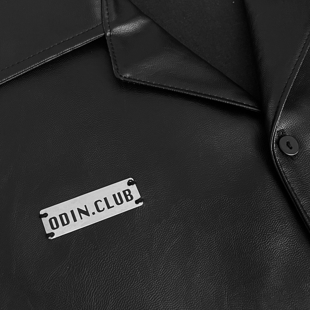 Áo Sơ mi da cộc tay ODIN CLUB Leather, Áo sơmi oversize form rộng, Local Brand ODIN CLUB