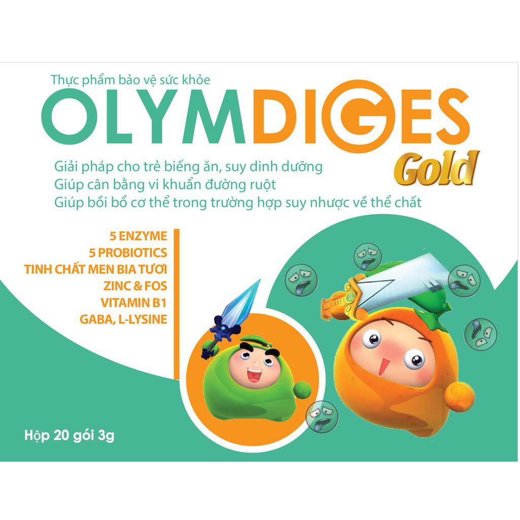 Olymdiges Gold cải thiện biếng ăn suy dinh dưỡng sau 1 đợt sử dụng - CN26