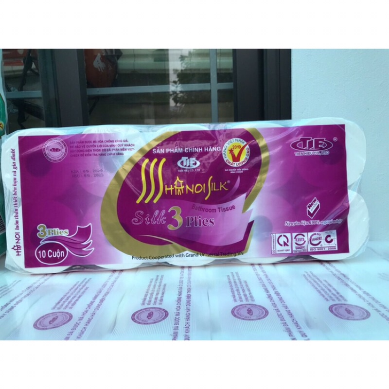 COMBO 2 BỊCH GIẤY VỆ SINH HÀ NỘI 10 CUỘN 3 LỚP 1,6KG