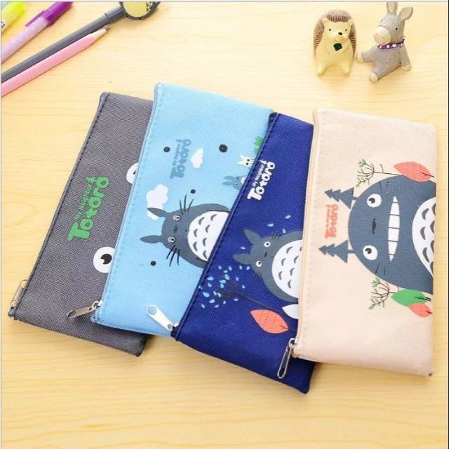 Hộp bút cute dễ thương - Túi bút vải canvas học sinh cute Totoro Nhật Bản BMBooks