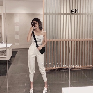 Quần kaki xếp ly gấu