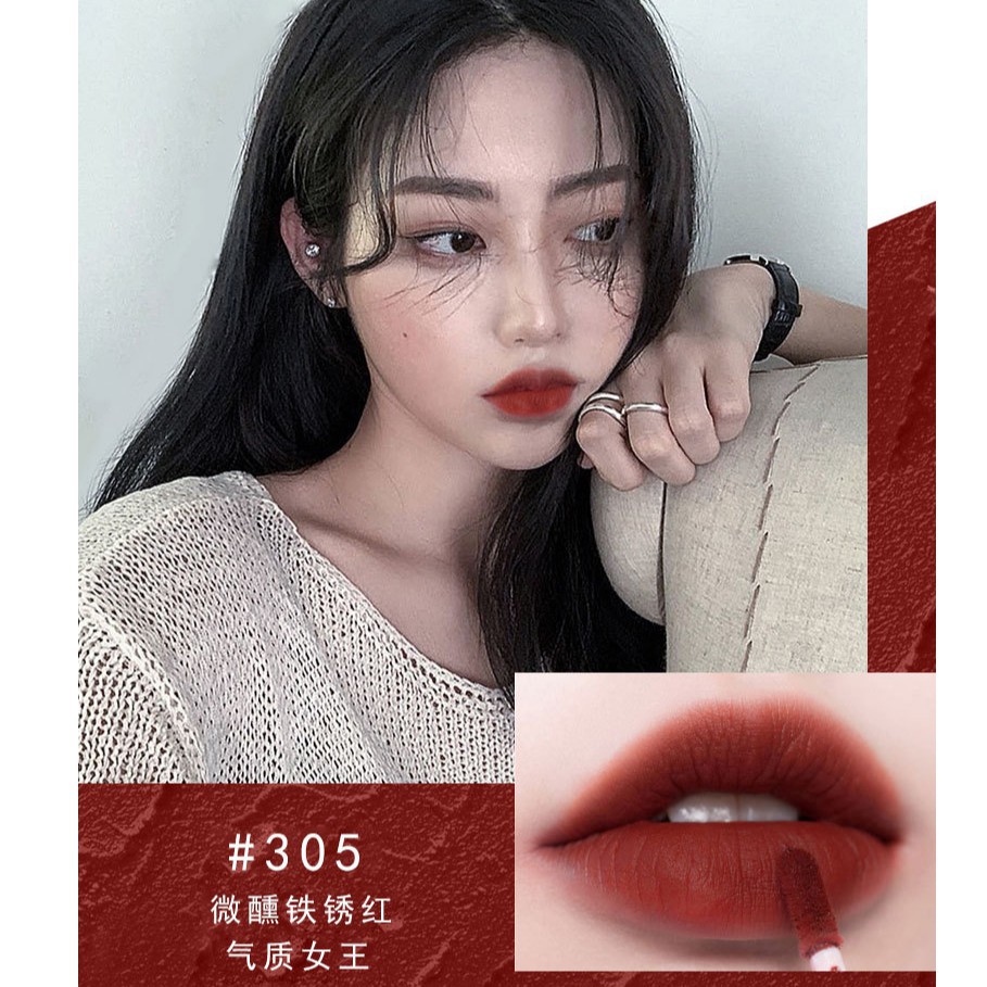 Son kem lì Dashia Bộ 5 son kem lì thiết kế vỏ in hình cô gái phong cách retro | BigBuy360 - bigbuy360.vn