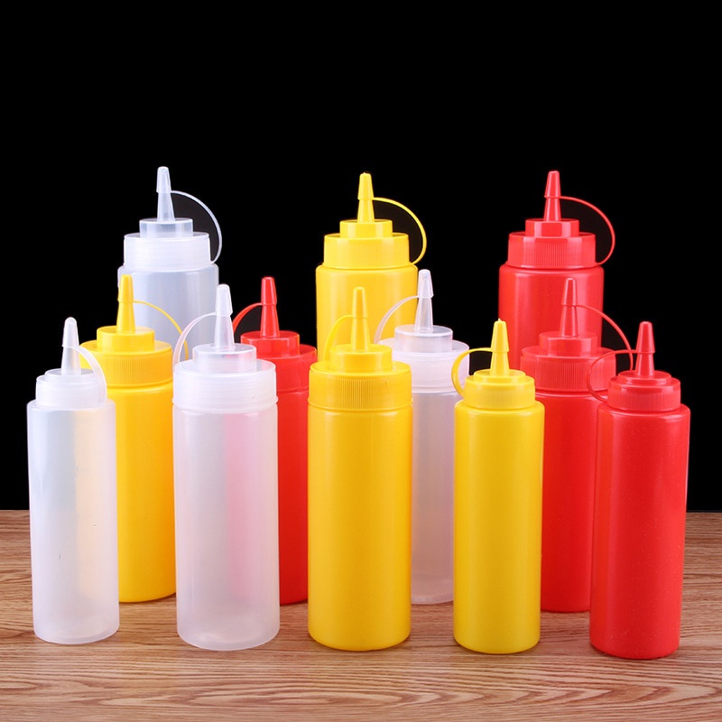 Bình đựng nước sốt dạng bóp chống rò rỉ/ 3 Đĩa nước chấm tiện dụng cho nhà bếp