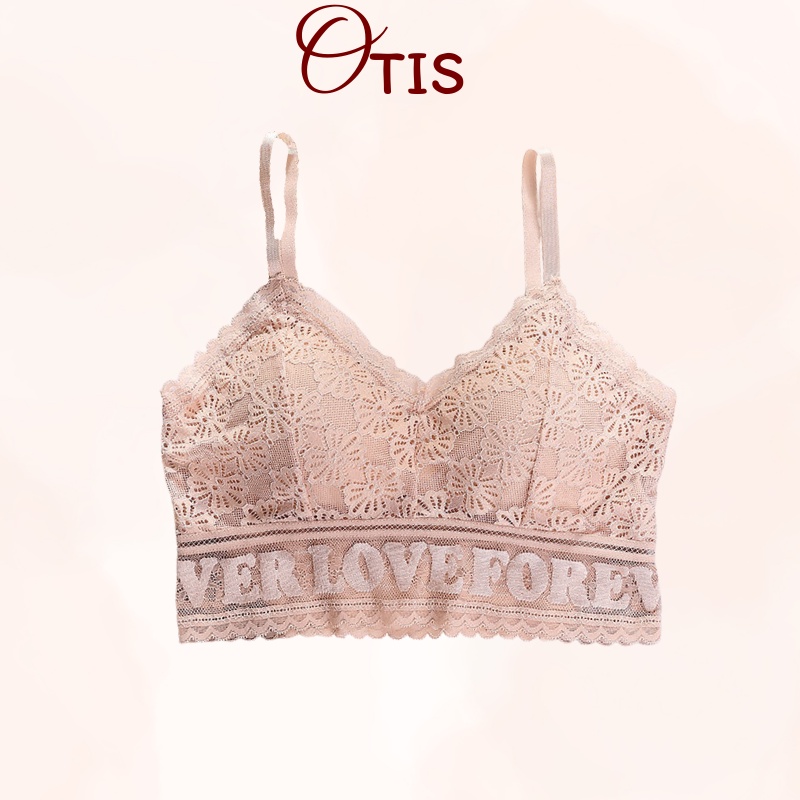 Áo Lót Ngực Cotton Phối Ren Mềm Mại Xinh Xắn Cho Nữ OTIS - 9941