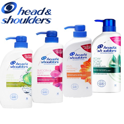 Dầu gội Head&shoulder 625ml(táo, ngứa, ngăn rụng tóc, suông mềm mượt, sạch sâu khử mùi)