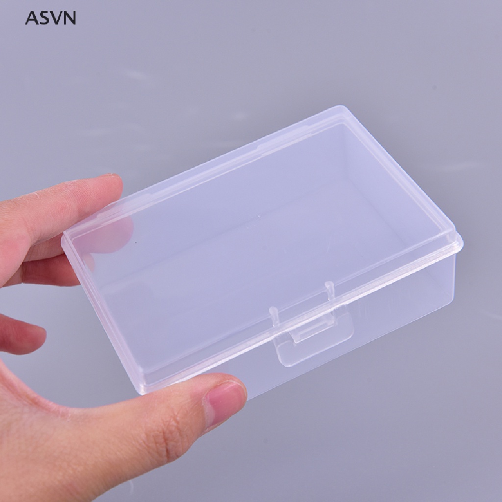 Asvn❤ Bộ 2 Hộp Nhựa Trong Suốt Đựng Bài Poker Tiện Dụng Ốp