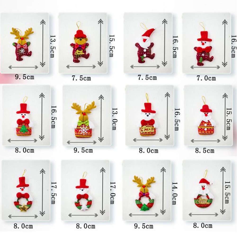 [Mới] Set 12 Chuông / Người Tuyết / Người Tuyết Trang Trí Cây Thông Giáng Sinh