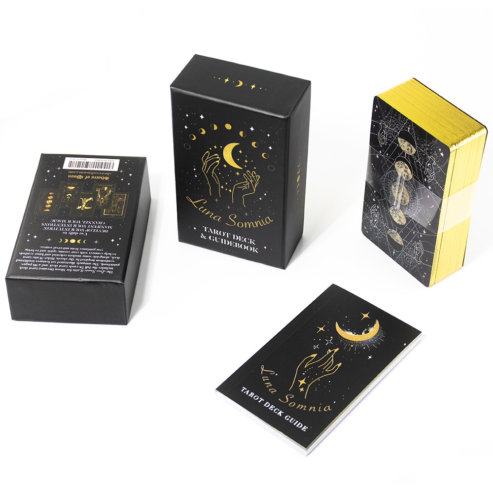 [Mạ Cạnh Size Gốc] Bộ Bài Luna Somnia Tarot 78 Lá Bài 7x12 Cm Hộp Cứng Cao Cấp Kèm Hướng Dẫn S71