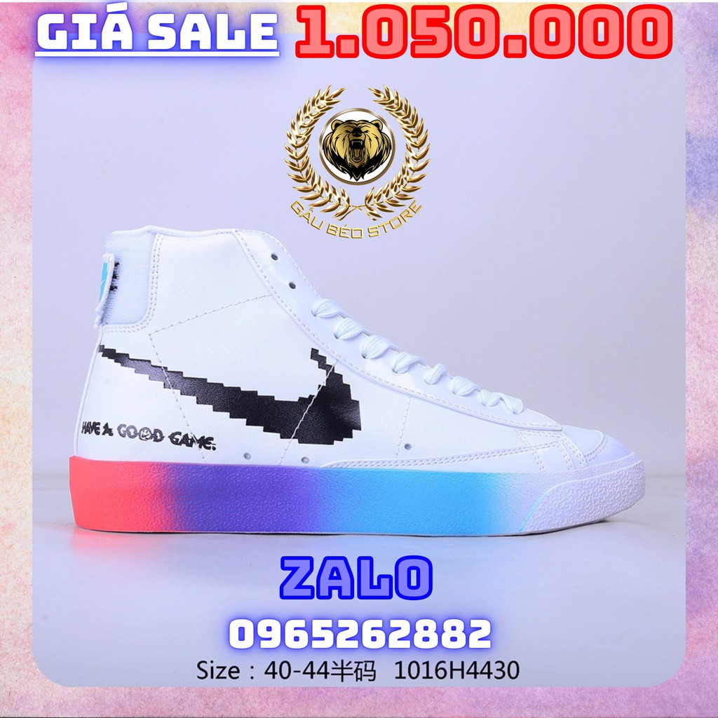 Order 1-2 Tuần + Freeship Giày Outlet Store Sneaker _Nike Blazer Mid ’77 Vi ntage “Have A Good Game” MSP:  gaubeaostore.