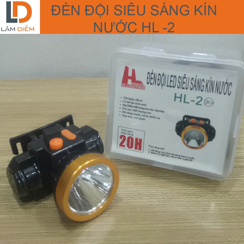 Đèn đội siêu sáng kín nước HL-2