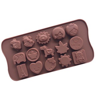 Khuôn Silicon Đổ Socola/Thạch/Đá/Kẹochipchip/Pudding Hình Valentin