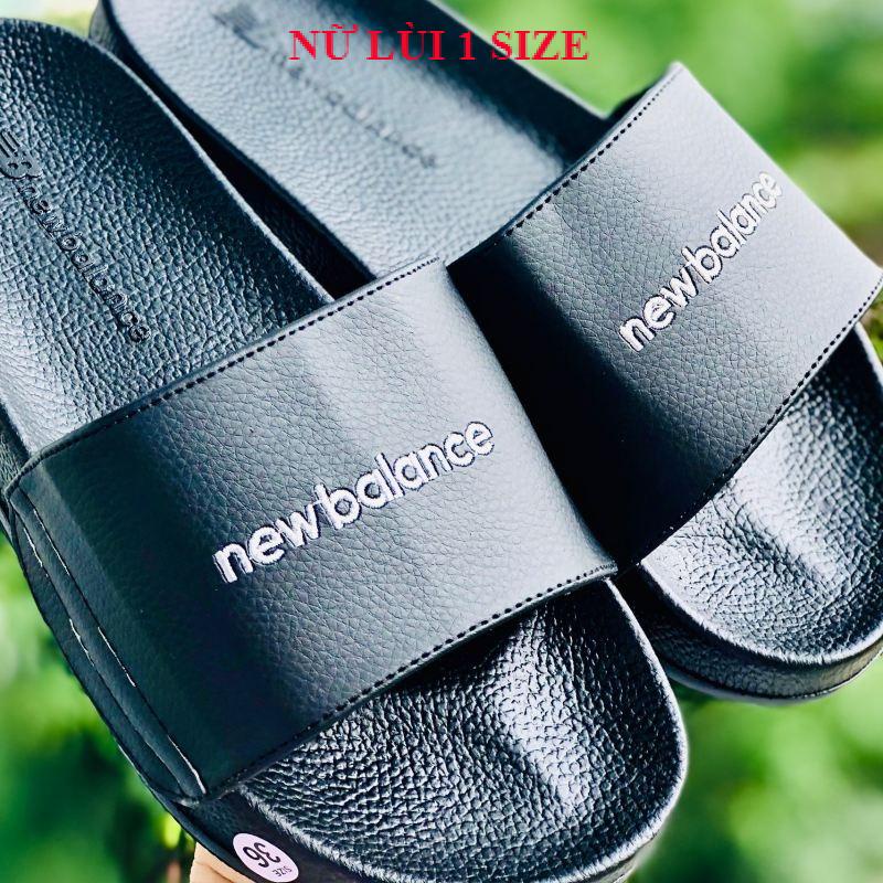 Dép unisex 𝐍𝐄𝐖 𝐁𝐀𝐋𝐄𝐍𝐂𝐄 ❤️FREESHIP + Hộp❤️dép NB newbalence quai ngang thể thao nam nữ thêu nỗi new balence,đen
