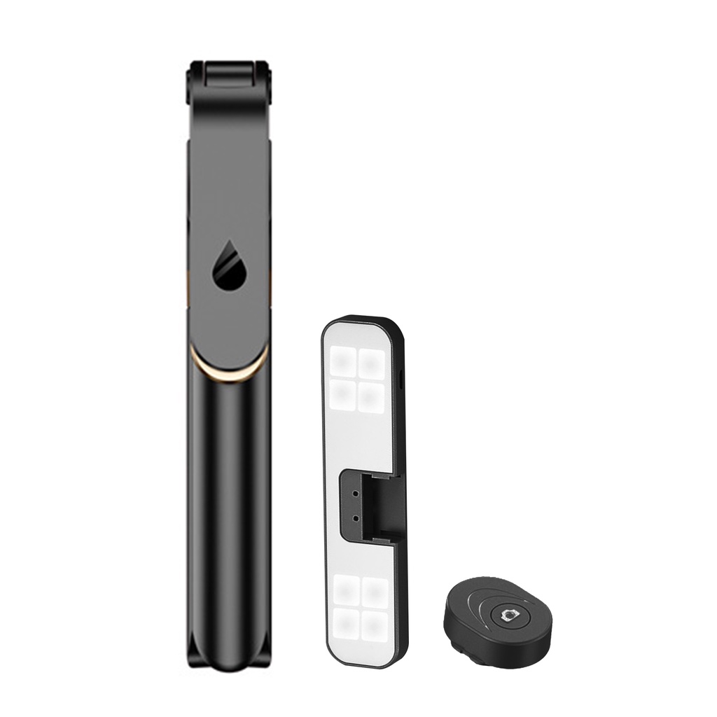 Gậy Tự Sướng Bluetooth Có Thể Gập Lại Kèm Đèn Led
